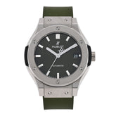 Titanium Rubber 38mm Classic Fusion Automatic Watch Green 565.NX.8970.RX