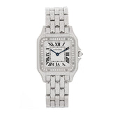 18K White Gold Diamond 27mm Panthere Quartz Watch