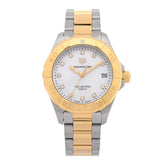 Stainless Steel 18K Yellow Gold Mother of Pearl 32mm Aquaracer Quartz Watch WBD1322