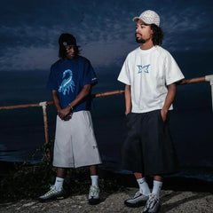 Mertra Layered Mesh Jersey White