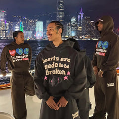 Broken Planet It Starts With Luv Hoodie Brown