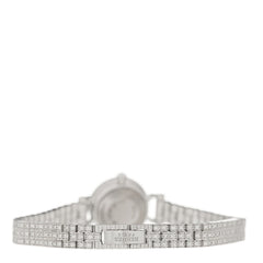 18K White Gold Diamond Pave 16mm Faubourg Quartz Watch