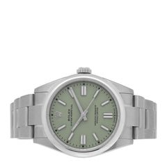 Stainless Steel 41mm Oyster Perpetual Watch Pistachio 134300
