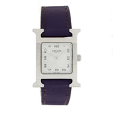 Stainless Steel Swift 21mm Heure H Hour Quartz Watch Iris
