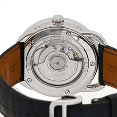 Stainless Steel Alligator 43mm Arceau Grande Lune Automatic Watch Bleu Abysse