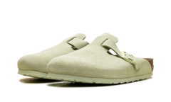 Boston Soft Footbed Suede Leather Faded Lime 1027648