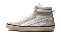 SLIDE 2 NAPPA AND SUEDE UPPER SUEDE STAR LEATHER WAVE WHITE ICE GMF00635.F005696.10276