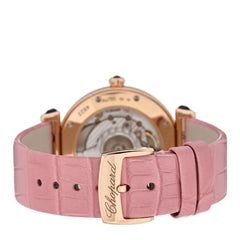 18K Rose Gold Alligator Mother of Pearl 36mm Imperiale Automatic Watch Pink