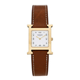 Stainless Steel Epsom 26mm Heure H Hour Quartz Watch Gold