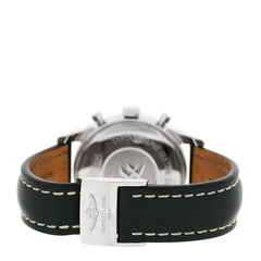Stainless Steel Calfskin 43mm Transocean Chronograph 1461 Annual Calendar Automatic Watch Silver A19310