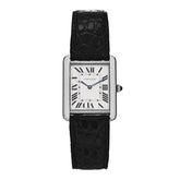 Stainless Steel Alligator 27mm Tank Solo Quartz Watch