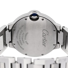 Stainless Steel Diamond Bezel 36mm Ballon Bleu De Cartier Automatic Watch