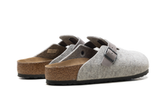 Boston Natural Leather Felt Light Gray 1026149