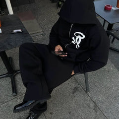 Syna Void Zip-Up Hoodie Black