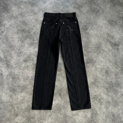 Corteiz Denim Jeans Triple Black