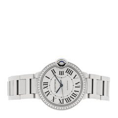 Stainless Steel Diamond Bezel 36mm Ballon Bleu De Cartier Automatic Watch