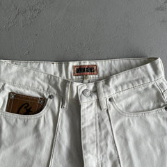 denim shorts jeans-White