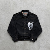 Crest Chainstitch Denim Jacket -Washed Black