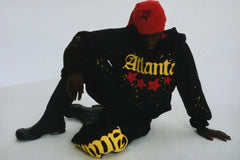 Sp5der Atlanta 4 Star Hoodie Black