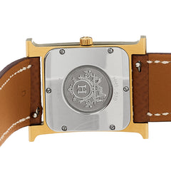 Stainless Steel Epsom 26mm Heure H Hour Quartz Watch Gold