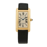 18K Yellow Gold Alligator 26mm Tank Americaine Automatic Watch
