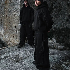 Mertra Glide Overlock Tracksuit Black