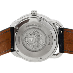 Stainless Steel Alligator 40mm Arceau Quartz Watch Bleu Abysse