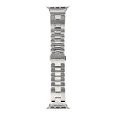 Stainless Steel 42mm Grand H Apple Watch Single Tour Band Gris