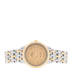 Stainless Steel 18K Red Gold 27mm De Ville Prestige Quartz Watch Champagne 424.20.27.60.52.003