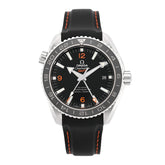 Stainless Steel Calfskin 43mm Seamaster Planet Ocean GMT Co-Axial Chronometer Automatic Watch Black 232.32.44.22.01.002