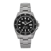 Stainless Steel 41mm Oyster Perpetual Submariner Date Watch Black 126610LN