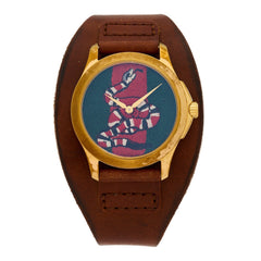 Stainless Steel Calfskin 38mm Le Marche Des Merveilles Snake Quartz Watch