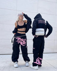 Minus Two Graff Cargo Pants Black/Pink
