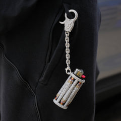 It's Lit Lighter Case Clip On in White Gold