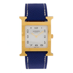 Stainless Steel Epsom 26mm Heure H Hour Quartz Watch Bleu Electrique