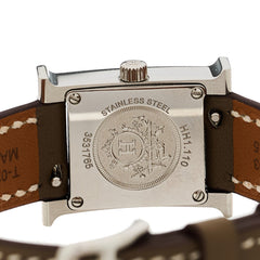 Stainless Steel Swift 17.2mm Heure H Hour Watch Etoupe