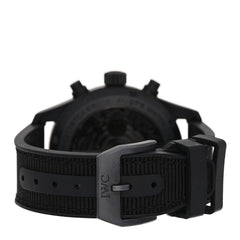 Ceramic Titanium Textile 41mm Pilot Top Gun Chronograph Automatic Watch Black IW388106