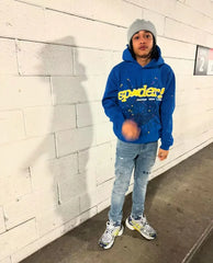 Sp5der Web Tracksuit Blue/Yellow