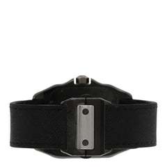 ADLC Titanium Nylon 38mm Santos 100 Chronograph Automatic Watch Black