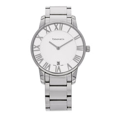 Stainless Steel 37mm Atlas 2-Hand Quartz Watch