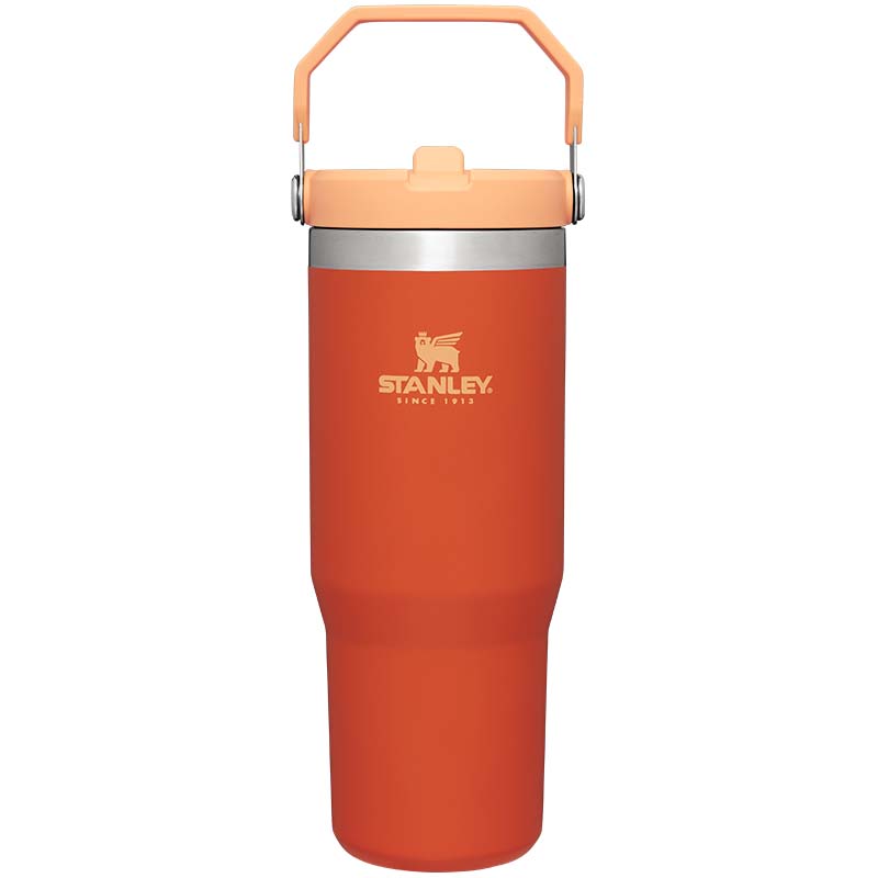Stanley The 30oz IceFlow Flip Straw Tumbler in Tiger Lily