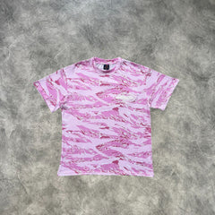 Corteiz Puff Print T-Shirt Pink Camouflage