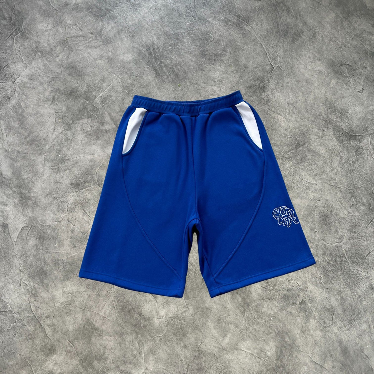Mertra Basic Contrast Shorts Blue