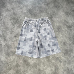 Mertra Patchwork Plaid Short Set