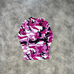Corteiz Evil Compression Top Pink Camouflage