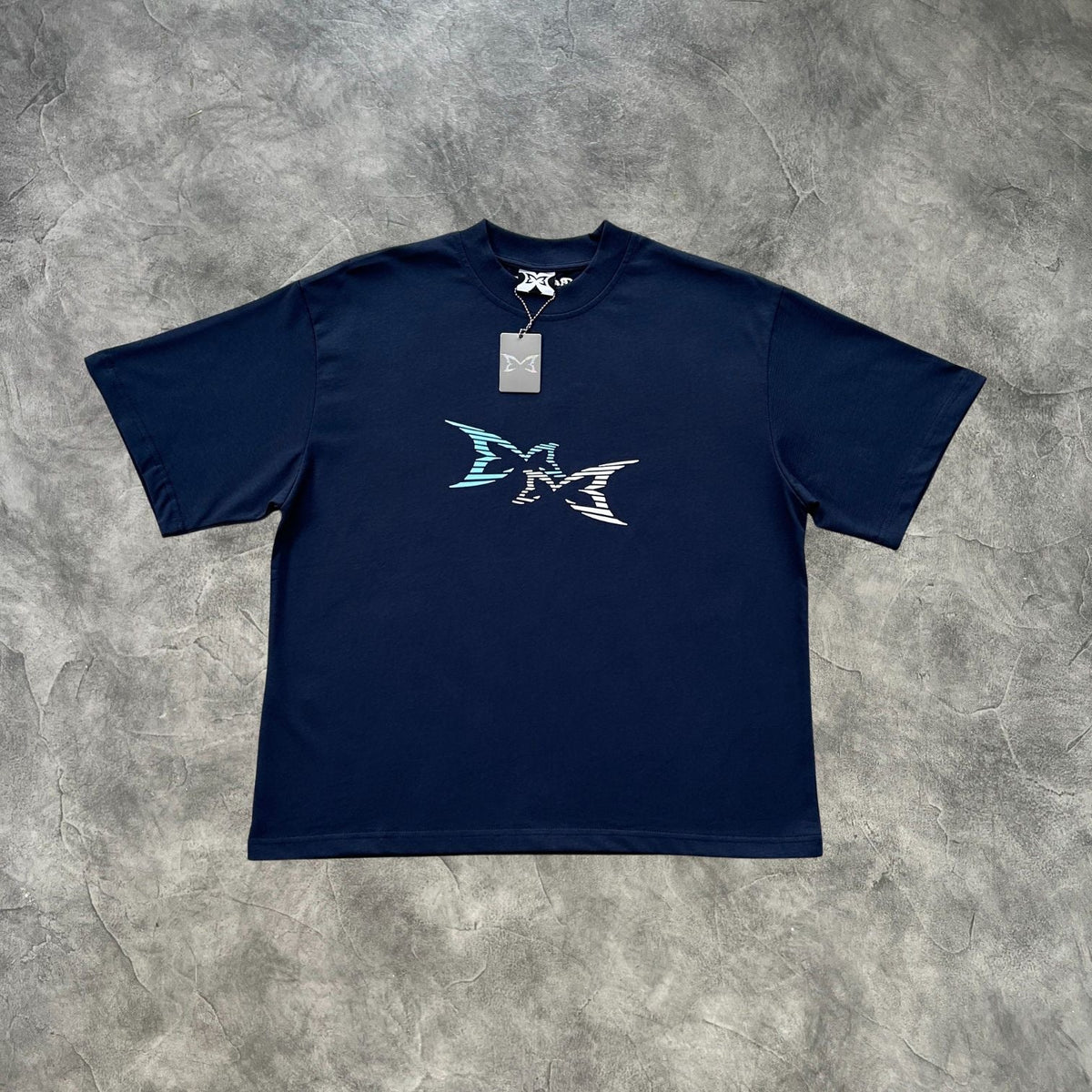 Mertra Three Dimentional 3D T-Shirt Blue