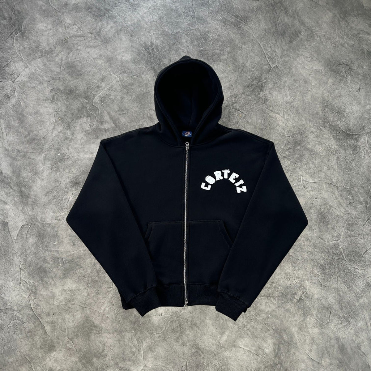 Corteiz College Arch Zip-Up Tracksuit Black