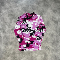 Corteiz Evil Compression Top Pink Camouflage