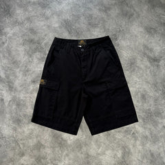 Corteiz Evil Guerrilla Cargo Shorts Black