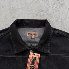 Crest Chainstitch Denim Jacket -Washed Black